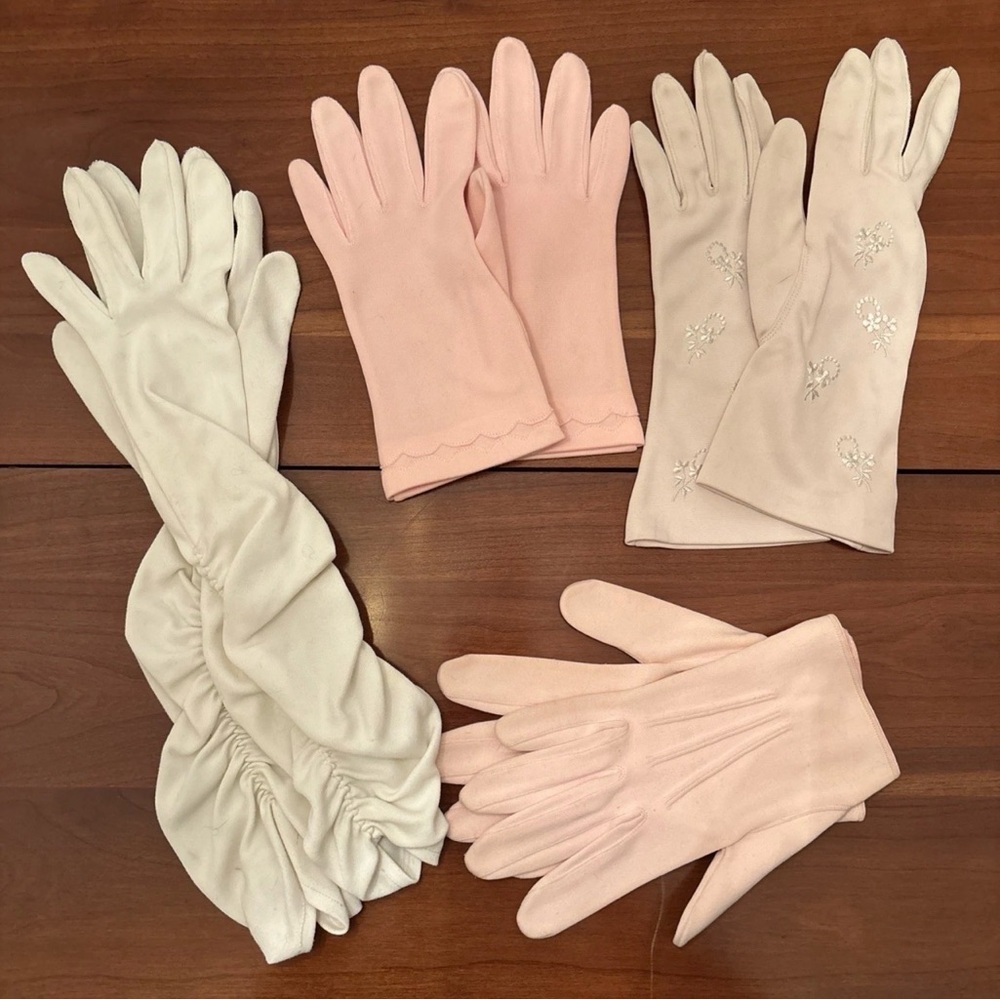 Vintage 1950’s-60’s Ladies Gloves Lot 4 Pair VGUC Ladies Small